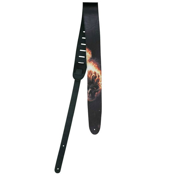 Peavey 3 Inch Classic Leather Guitar Strap Black 